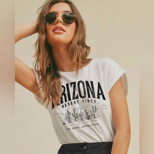 Arizona Desert Vibes White T-Shirt New with Tags